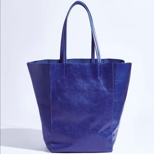 Cobalt Blue Shoulder Tote Bag